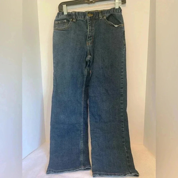 Wonder Nation Boys Size 14 Husky Jeans Relaxed Fit Blue Adjustable Waist - Picture 1 of 5